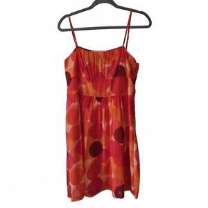 Theory Vibrant Polka Dot Summer Dress - Cotton/Silk Blend -‎ Size 10